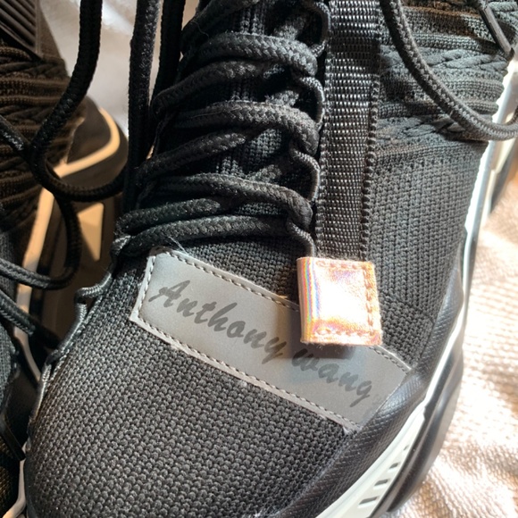 Anthony Wang Hidden Wedge Platform Sock Sneaker - Picture 4 of 5